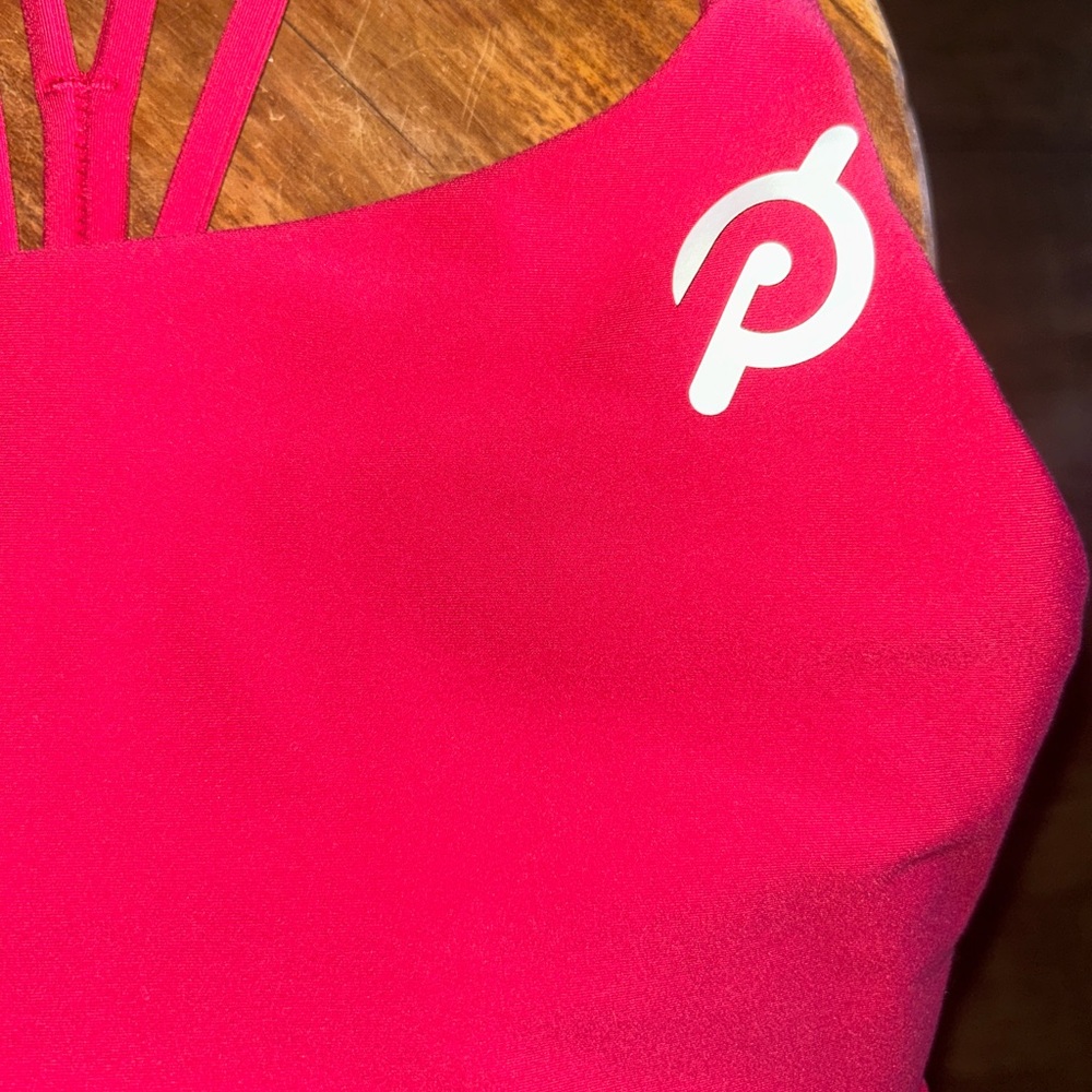 Peloton Hot Pink Double-Strap Sports Bra (worn once)💕
